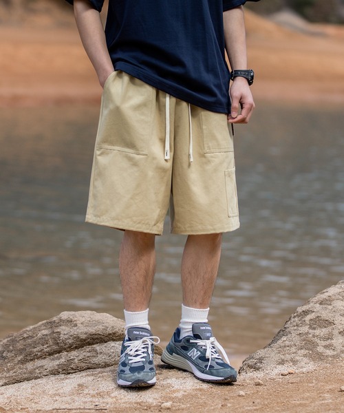 HOOK(フック)の「【HOOK】ビッグポケットハーフカーゴパンツ (SS)(カーゴパンツ・メンズ・ブラック/ライトベージュ/ダークベージュ/ブラウン・M/L/XL/XXL)」の21枚目の写真