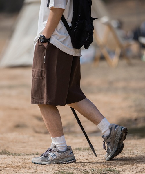 HOOK(フック)の「【HOOK】ビッグポケットハーフカーゴパンツ (SS)(カーゴパンツ・メンズ・ブラック/ライトベージュ/ダークベージュ/ブラウン・M/L/XL/XXL)」の16枚目の写真