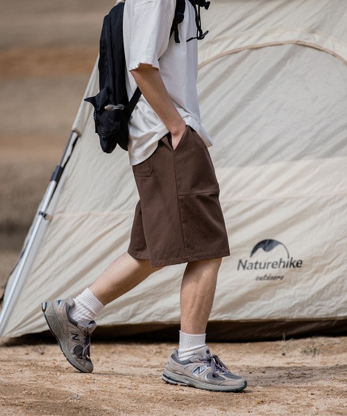 HOOK(フック)の「【HOOK】ビッグポケットハーフカーゴパンツ (SS)(カーゴパンツ・メンズ・ブラック/ライトベージュ/ダークベージュ/ブラウン・M/L/XL/XXL)」の5枚目の写真