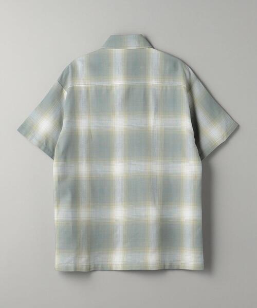 BEAUTY&YOUTH UNITED ARROWS（ビューティーアンドユースユナイテッドアローズ）の「＜CalTop＞ OMBRE CHECK SHORT SLEEVE SHIRT/シャツ（シャツ/ブラウス・メンズ・ライトグレー/ブラック・M/S）」の3枚目の写真