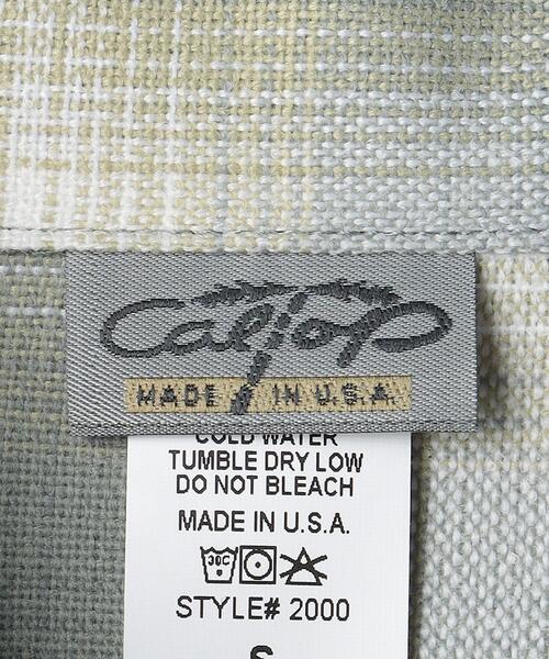 BEAUTY&YOUTH UNITED ARROWS（ビューティーアンドユースユナイテッドアローズ）の「＜CalTop＞ OMBRE CHECK SHORT SLEEVE SHIRT/シャツ（シャツ/ブラウス・メンズ・ライトグレー/ブラック・M/S）」の12枚目の写真