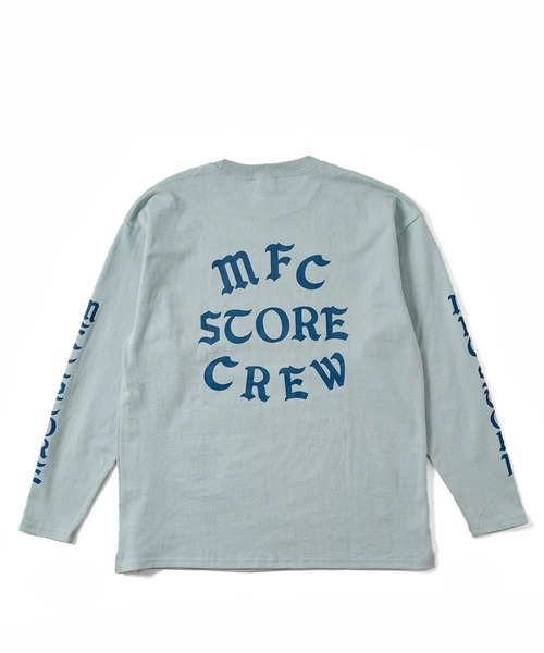 FRUIT OF THE LOOM(フルーツオブザルーム)の「FRUIT OF THE LOOM x MFC STORE MFC STORE CREW L/S TEE(Tシャツ/カットソー・メンズ・インディゴブルー/ピンク/ホワイト/ブラック/サックスブルー/グレー・M/L/XL)」の1枚目の写真