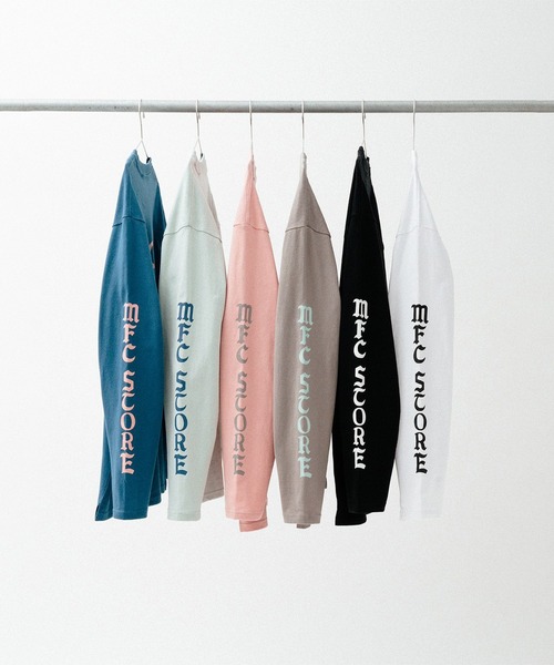 FRUIT OF THE LOOM(フルーツオブザルーム)の「FRUIT OF THE LOOM x MFC STORE MFC STORE CREW L/S TEE(Tシャツ/カットソー・メンズ・インディゴブルー/ピンク/ホワイト/ブラック/サックスブルー/グレー・M/L/XL)」の7枚目の写真