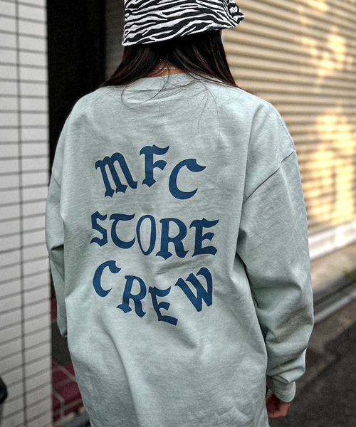 FRUIT OF THE LOOM(フルーツオブザルーム)の「FRUIT OF THE LOOM x MFC STORE MFC STORE CREW L/S TEE(Tシャツ/カットソー・メンズ・インディゴブルー/ピンク/ホワイト/ブラック/サックスブルー/グレー・M/L/XL)」の9枚目の写真