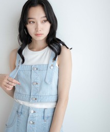 WEGO | WEGO/【セットアップ対応】ボタンデニムビスチェ(キャミソール)