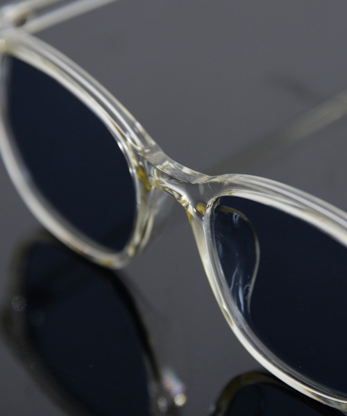 Revo.（レボ）の「＜ROOP＞WELLINGTON COLOR FLAT LENS SUNGLASSES / 'ループ' ウェリントン フラットレンズ サングラス カラーレンズ クリアフレーム UVカット（サングラス・メンズ・スモーク/ブラック/ライトブルー/ライトベージュ/ライトグレー/ライトオレンジ系/ブラウン・FREE）」の13枚目の写真