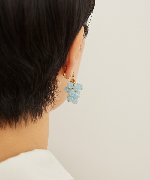 Dot&Stripes CHILD WOMAN(ドットアンドストライプス チャイルドウーマン)の「キャンディービーズ イヤリング(イヤリング・レディース・アイボリー/サックスブルー/ピンク・FREE)」の11枚目の写真