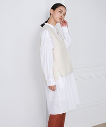 圧縮スムースVネックベスト【セットアップ対応】