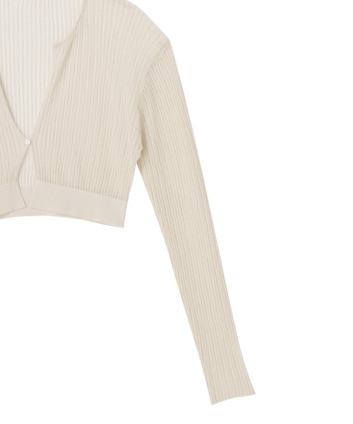 ETRE TOKYO（エトレトウキョウ）の「シアーニットショートカーディガン