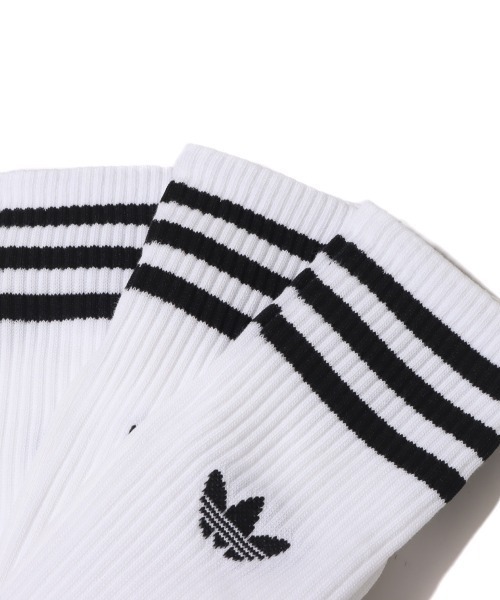 adidas（アディダス）の「adidas SOLID CREW SOCK / アディダス ソリッド クルー ソックス（ソックス/靴下・メンズ・ホワイト・S/M/L）」の6枚目の写真