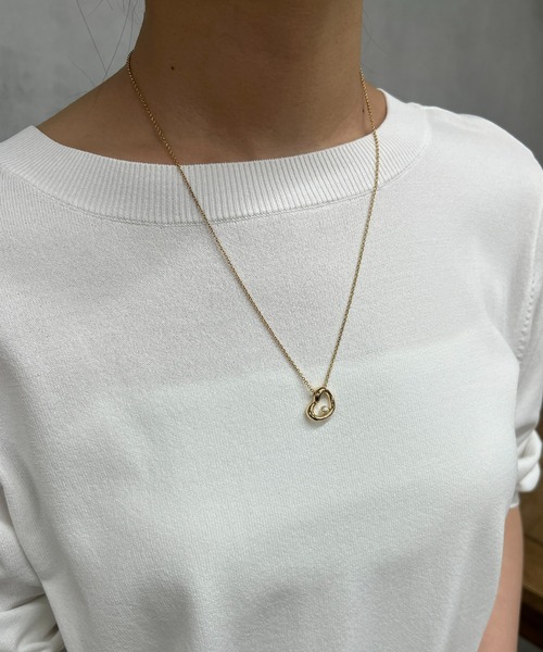 GOLDY(ゴールディ)の「【GOLDY(ゴールディ)】パールインハートトップネックレス(ネックレス・レディース・ゴールド/シルバー・FREE)」の7枚目の写真