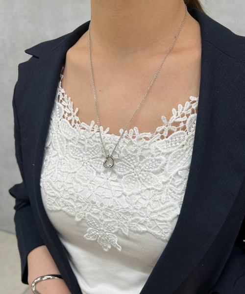 GOLDY(ゴールディ)の「【GOLDY(ゴールディ)】パールインハートトップネックレス(ネックレス・レディース・ゴールド/シルバー・FREE)」の4枚目の写真