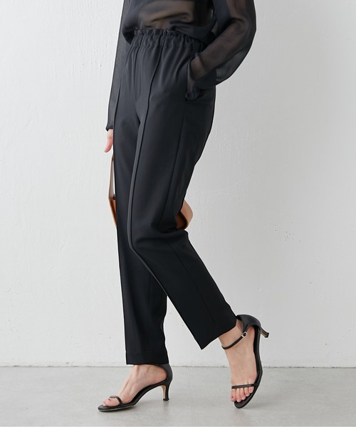 Drawing Numbers（ドローイング ナンバーズ）の「【Drawing Numbers】ドライツイルテーパードパンツ（スラックス・レディース・ブラック/ベージュ/カーキ・38/36）」の18枚目の写真