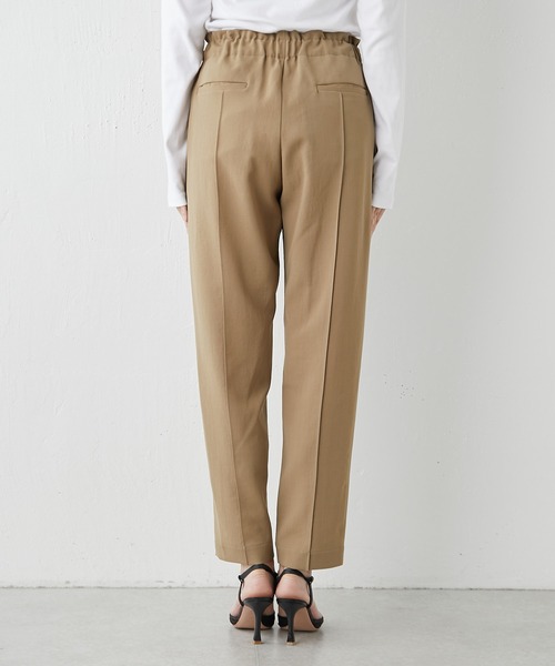 Drawing Numbers（ドローイング ナンバーズ）の「【Drawing Numbers】ドライツイルテーパードパンツ（スラックス・レディース・ブラック/ベージュ/カーキ・38/36）」の4枚目の写真