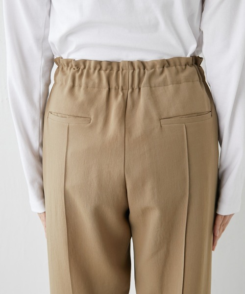 Drawing Numbers（ドローイング ナンバーズ）の「【Drawing Numbers】ドライツイルテーパードパンツ（スラックス・レディース・ブラック/ベージュ/カーキ・38/36）」の8枚目の写真