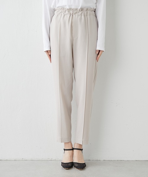 Drawing Numbers（ドローイング ナンバーズ）の「【Drawing Numbers】ドライツイルテーパードパンツ（スラックス・レディース・ブラック/ベージュ/カーキ・38/36）」の10枚目の写真