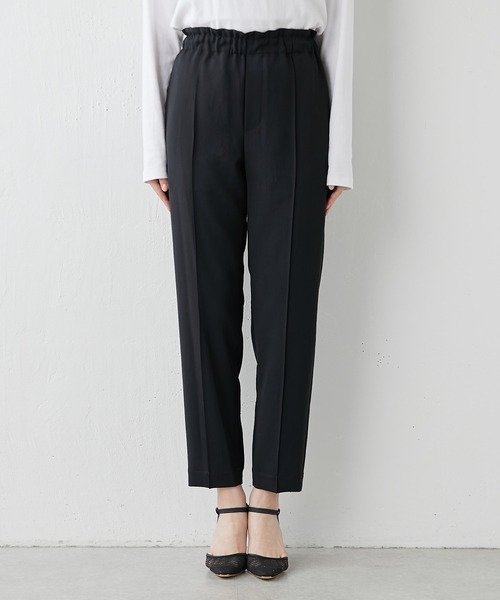 Drawing Numbers（ドローイング ナンバーズ）の「【Drawing Numbers】ドライツイルテーパードパンツ（スラックス・レディース・ブラック/ベージュ/カーキ・38/36）」の12枚目の写真