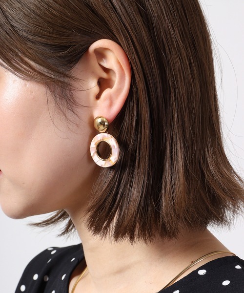 MOSSEL NEW YORK(モシェルニューヨーク)の「ミックスカラーピアス(ピアス(両耳用)・レディース・パープル/ライトピンク/ピンク系/ベージュ系/ベージュ・FREE)」の20枚目の写真