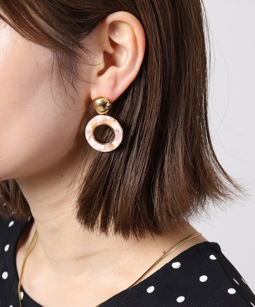 MOSSEL NEW YORK(モシェルニューヨーク)の「ミックスカラーピアス(ピアス(両耳用)・レディース・パープル/ライトピンク/ピンク系/ベージュ系/ベージュ・FREE)」の22枚目の写真