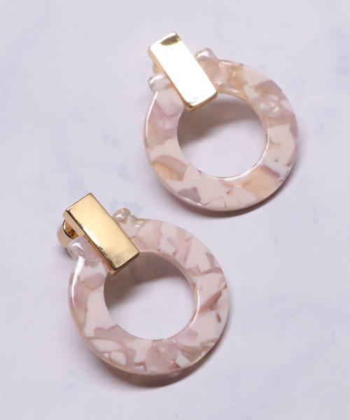 MOSSEL NEW YORK(モシェルニューヨーク)の「ミックスカラーピアス(ピアス(両耳用)・レディース・パープル/ライトピンク/ピンク系/ベージュ系/ベージュ・FREE)」の10枚目の写真