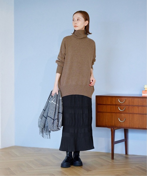 JOURNAL STANDARD（ジャーナルスタンダード）の「《追加4》ミニプリーツシャーリングスカート（スカート・レディース・ブラック・36/38）」の5枚目の写真