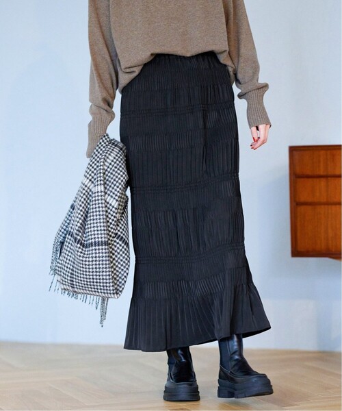 JOURNAL STANDARD（ジャーナルスタンダード）の「《追加4》ミニプリーツシャーリングスカート（スカート・レディース・ブラック・36/38）」の7枚目の写真