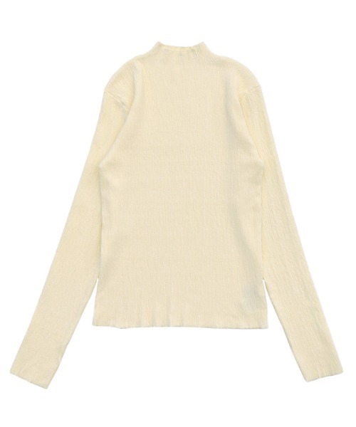 セール】【6色展開】ニュアンスリブプチハイネックトップス（Tシャツ