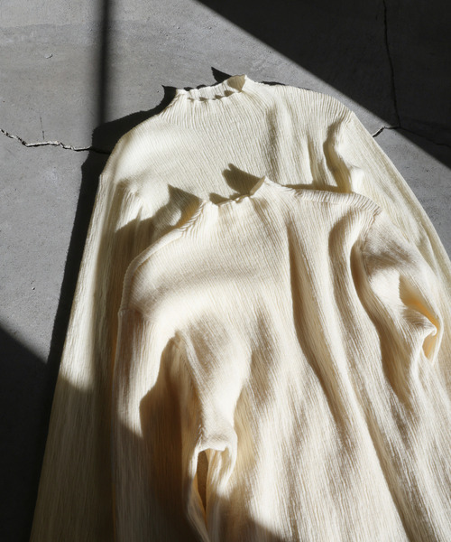 6色展開】ニュアンスリブプチハイネックトップス（Tシャツ