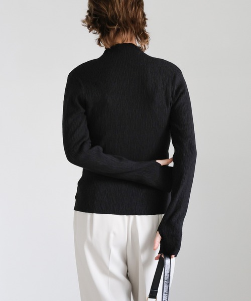 トップス Mocha 6色展開】ニュアンスリブプチハイネックトップス（Tシャツ/カットソー