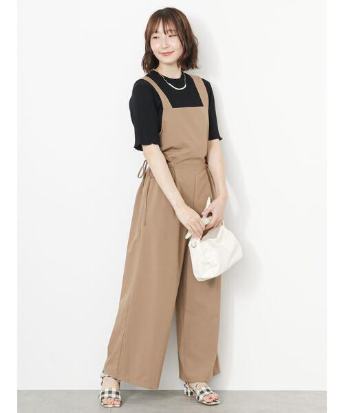 Te chichi TERRASSE（テチチテラス）の「◎【マシンウォッシャブル】半袖ニットプルオーバー（ニット/セーター・レディース・ブルー/オフホワイト/イエロー/ブラック・F）」の6枚目の写真