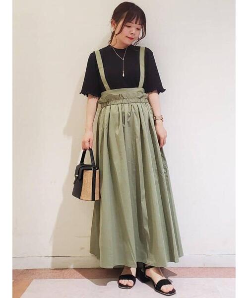 Te chichi TERRASSE（テチチテラス）の「◎【マシンウォッシャブル】半袖ニットプルオーバー（ニット/セーター・レディース・ブルー/オフホワイト/イエロー/ブラック・F）」の13枚目の写真