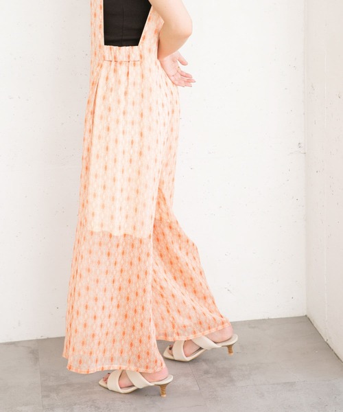 KBF（ケイビーエフ）の「楊柳プリントサロペット（サロペット/オーバーオール・レディース・ブルー系その他/オレンジ系その他・ONE）」の16枚目の写真