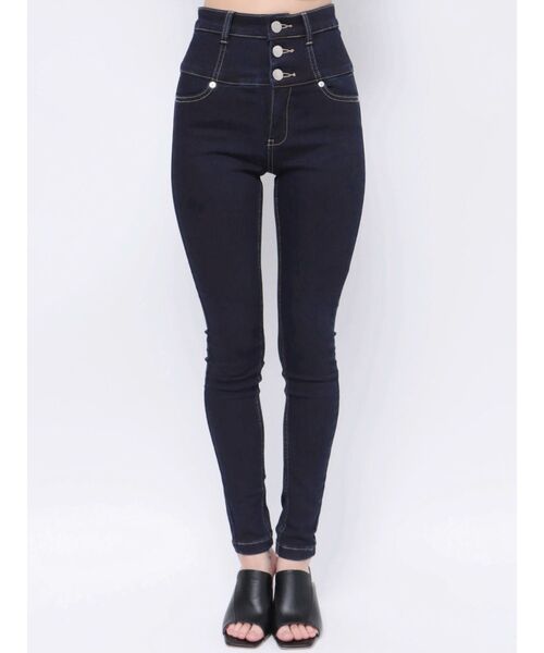 EMODA（エモダ）の「【ELDER】NUDE ハイウエストデニム（デニムパンツ・レディース・ライトブルー/ブラック/インディゴブルー・SMALL/MEDIUM/X-SMALL）」の18枚目の写真