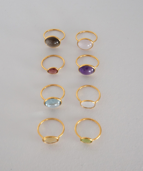 SLOBE IENA(スローブイエナ)の「【Pondichery/ポンディシェリ】 スモールカットリング(リング・レディース・パープル/ボルドー/ホワイト/ライトグリーン/スカイブルー・3/10)」の18枚目の写真