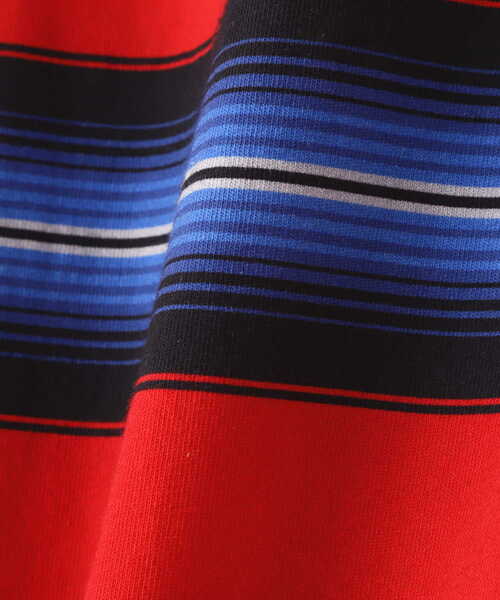 MANASTASH（マナスタッシュ）の「MANASTASH/マナスタッシュ/90'S MULTI STRIPE TEE/マルチストライプTシャツ（Tシャツ/カットソー・メンズ・レッド/ネイビー/ナチュラル・M/XL/L/2XL）」の20枚目の写真