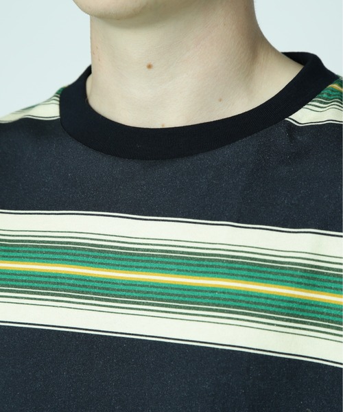 MANASTASH（マナスタッシュ）の「MANASTASH/マナスタッシュ/90'S MULTI STRIPE TEE/マルチストライプTシャツ（Tシャツ/カットソー・メンズ・レッド/ネイビー/ナチュラル・M/XL/L/2XL）」の7枚目の写真