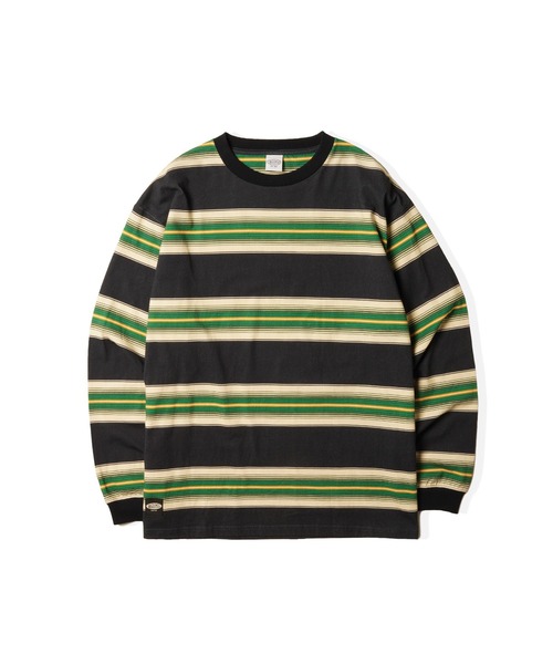 MANASTASH（マナスタッシュ）の「MANASTASH/マナスタッシュ/90'S MULTI STRIPE TEE/マルチストライプTシャツ（Tシャツ/カットソー・メンズ・レッド/ネイビー/ナチュラル・M/XL/L/2XL）」の11枚目の写真
