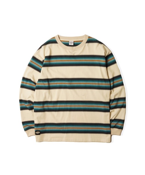 MANASTASH（マナスタッシュ）の「MANASTASH/マナスタッシュ/90'S MULTI STRIPE TEE/マルチストライプTシャツ（Tシャツ/カットソー・メンズ・レッド/ネイビー/ナチュラル・M/XL/L/2XL）」の17枚目の写真