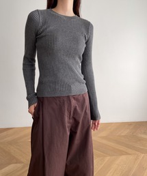 CANAL JEAN | RED CHOP WORKS(レッドチョップワークス) クルーネックリブニット(ニット/セーター)