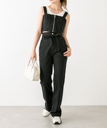 OLIVE des OLIVE | フロントZIPマルチウェイサロペット　1032090080(サロペット/オーバーオール)