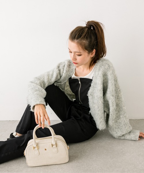 OLIVE des OLIVE（オリーブデオリーブ）の「フロントZIPマルチウェイサロペット　1032090080（サロペット/オーバーオール・レディース・スミクロ/ワンウォッシュ/ブラック・FREE）」の13枚目の写真