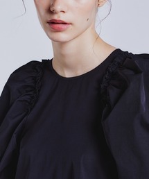 ダブルスタンダードクロージング　ボリュームスリーブミニ丈ワンピース DOUBLE STANDARD CLOTHING ワンピース ボリュームスリーブ