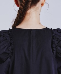 ダブルスタンダードクロージング　ボリュームスリーブミニ丈ワンピース DSC / ボリュームスリーブワンピース(OUTLET) DOUBLE STANDARD