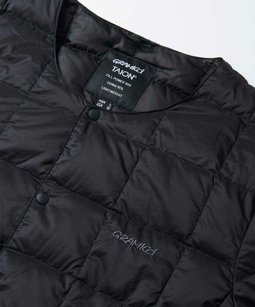 Gramicci（グラミチ）の「【GRAMICCI×TAION】 INNER DOWN JACKET / インナーダウンジャケット G3FU-J101-TG（ダウンジャケット/コート・メンズ・グレー/パープル/ブラック/オリーブ/カモフラージュ・MEDIUM/LARGE/X-LARGE/SMALL）」の12枚目の写真