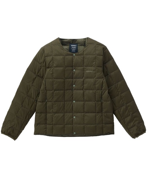 Gramicci（グラミチ）の「【GRAMICCI×TAION】 INNER DOWN JACKET / インナーダウンジャケット G3FU-J101-TG（ダウンジャケット/コート・メンズ・グレー/パープル/ブラック/オリーブ/カモフラージュ・MEDIUM/LARGE/X-LARGE/SMALL）」の8枚目の写真