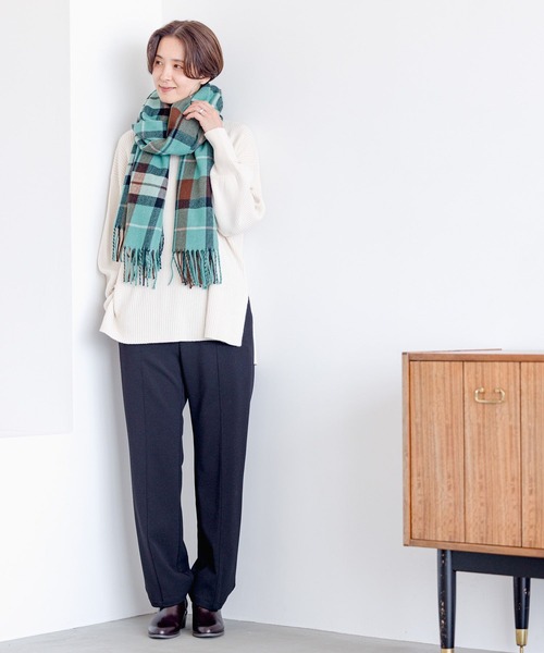 LEPSIM(レプシィム)の「洗えるチェックストール23AW 967394(ストール/ショール・レディース・ブルー/アイボリー/ネイビー/イエロー/ベージュ・ONE SIZE)」の17枚目の写真