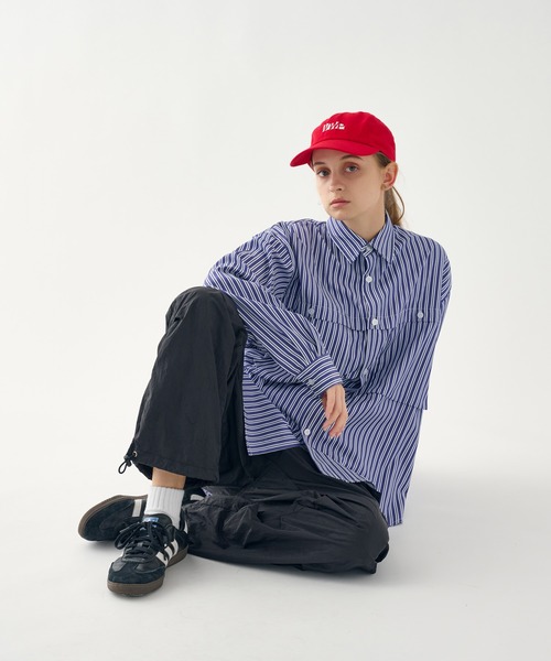 WETTEMPT(ウィテンプト)の「STRIPE・CHECK DOUBLE POCKET SHIRT / ストライプ・チェックダブルポケットシャツ(シャツ/ブラウス・メンズ・テラコッタ/ブルー・LARGE/SMALL/MEDIUM)」の10枚目の写真