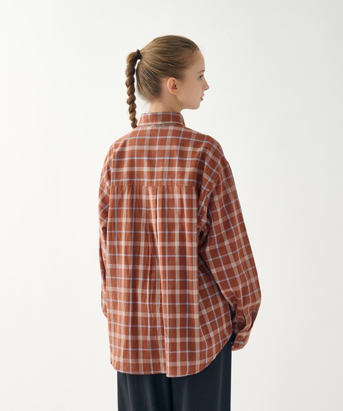 WETTEMPT(ウィテンプト)の「STRIPE・CHECK DOUBLE POCKET SHIRT / ストライプ・チェックダブルポケットシャツ(シャツ/ブラウス・メンズ・テラコッタ/ブルー・LARGE/SMALL/MEDIUM)」の22枚目の写真