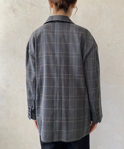 DouDou」 テーラードジャケット FREE グレー レディース