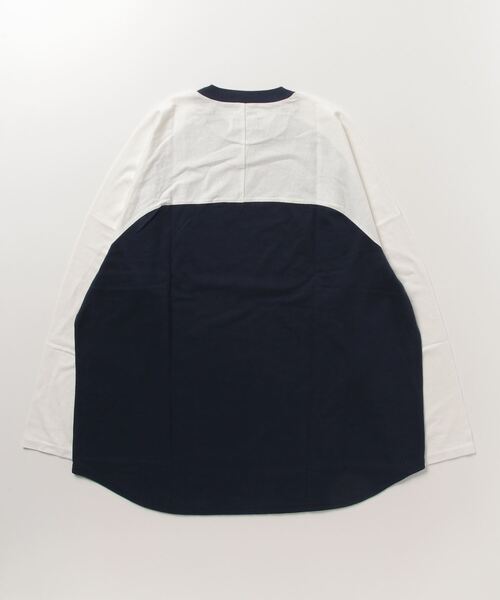BALLAST ARK（バラストアーク）の「BALLAST ARK / バラストアーク：BASEBALL TEE L/S：BA08-T004[AST]（Tシャツ/カットソー・メンズ・ホワイト×ブラック/ネイビー×ホワイト・M/L）」の3枚目の写真